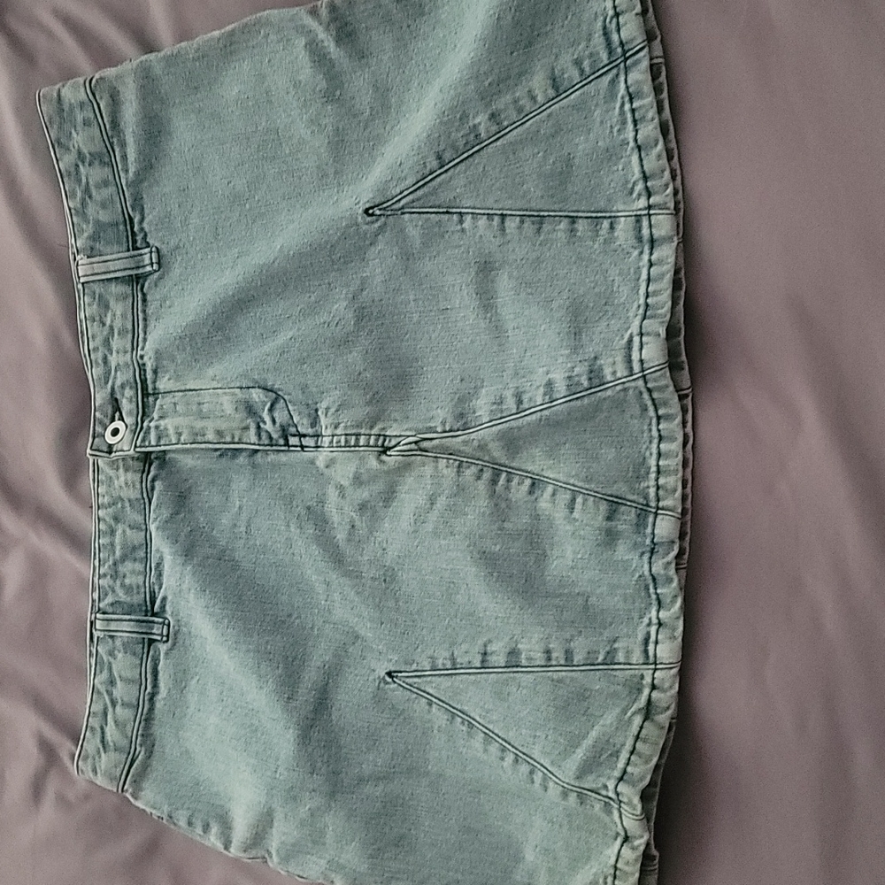 💟Cute! Vintage Old Navy mini Sz 10! Jean skirt